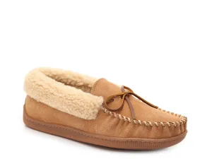 Allen Minnetonka moccasins, light brown