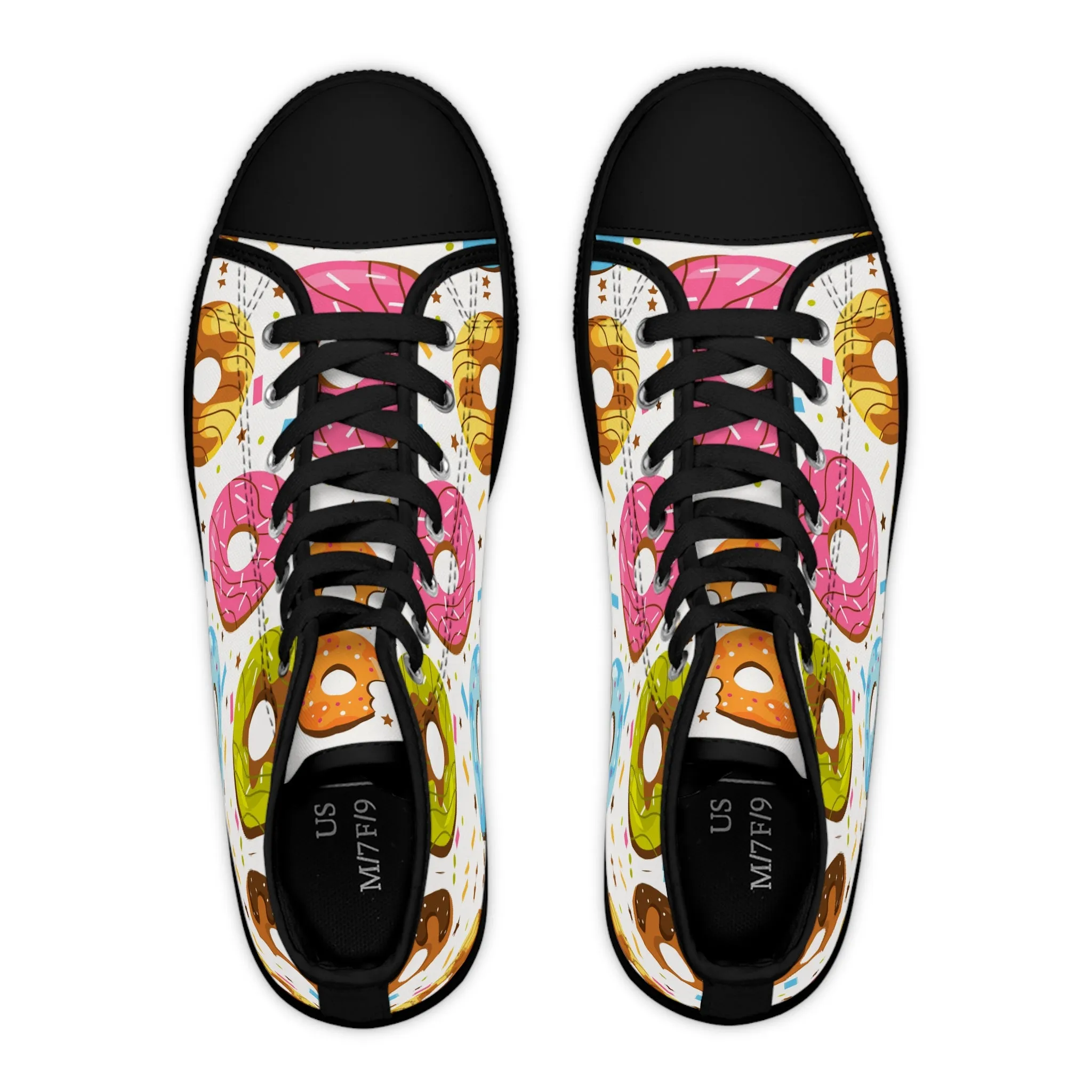 Colorful Donuts Women's High Top Sneakers