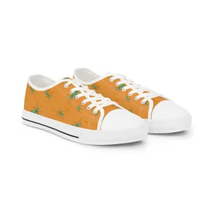 Grasshopper Pattern Men's Low Top Sneakers