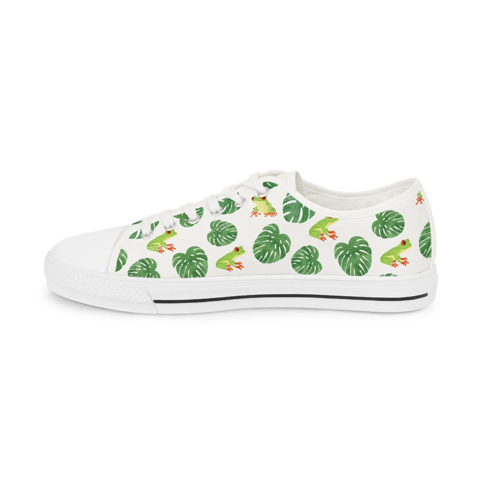 Green Tree Frog Men's Low Top Sneakers