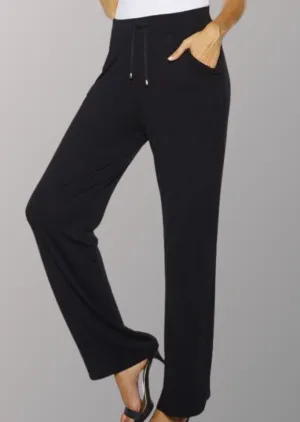 Jersey Knit Lounge Pant with Chiffon Trim - FINAL SALE