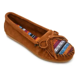 Minnetonka Arizona Kilty Suede Moc - Womens Moccasin