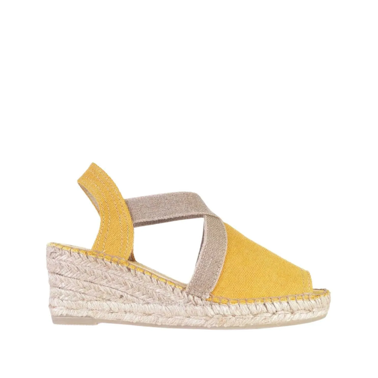 Plain Canvas Wedge Espadrille for Women - Breda-V