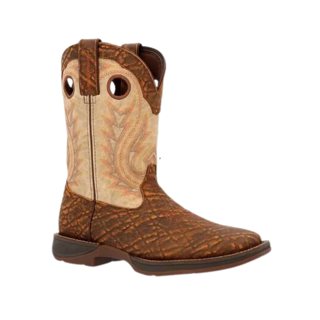 Rocky Men's Elephant Print & Bone Boots