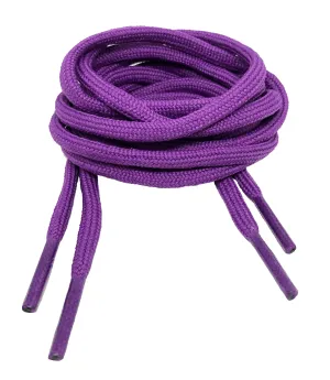 Round Violet Shoelaces - 5mm wide