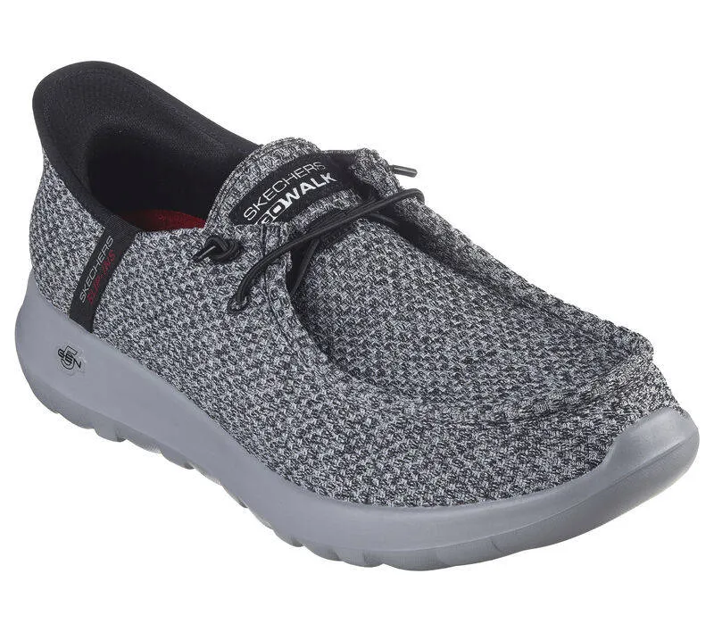 Skechers Mens Slip-ins Go Walk Max Halcyon Grey Black