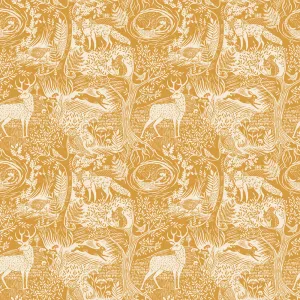 Winter Woods Wallpaper Ochre